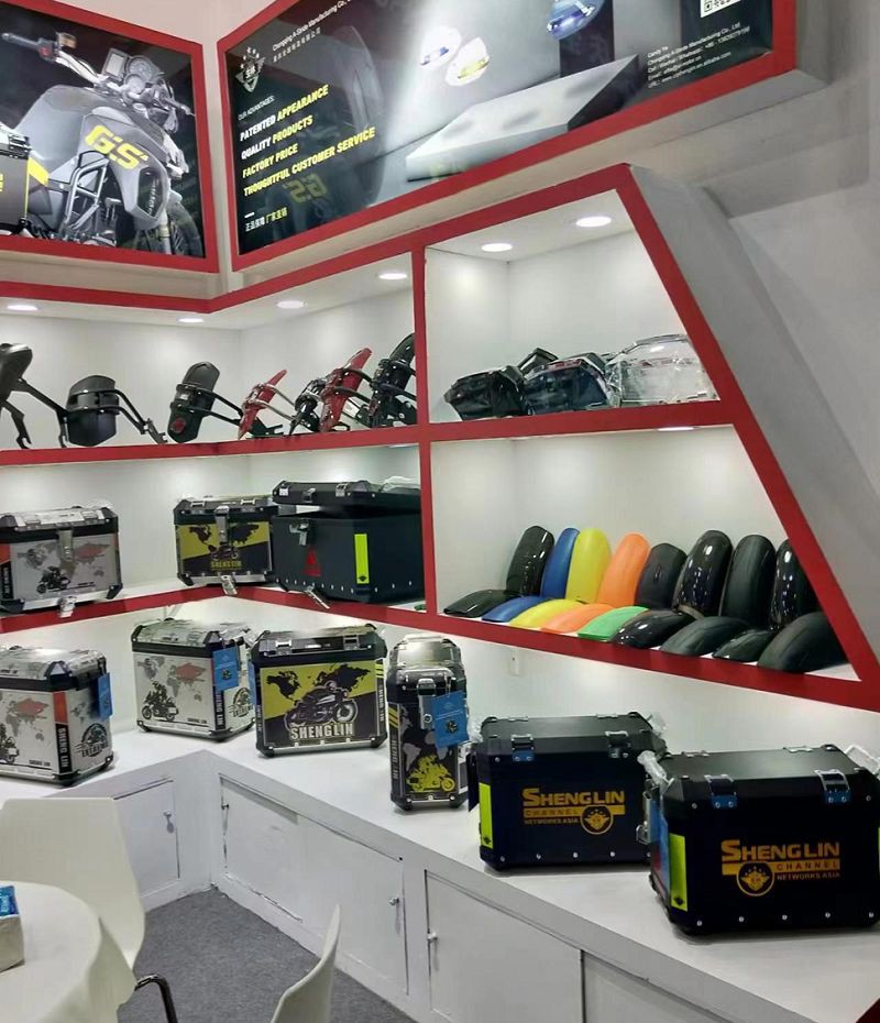 Motorcycle accessories exhibition product display001