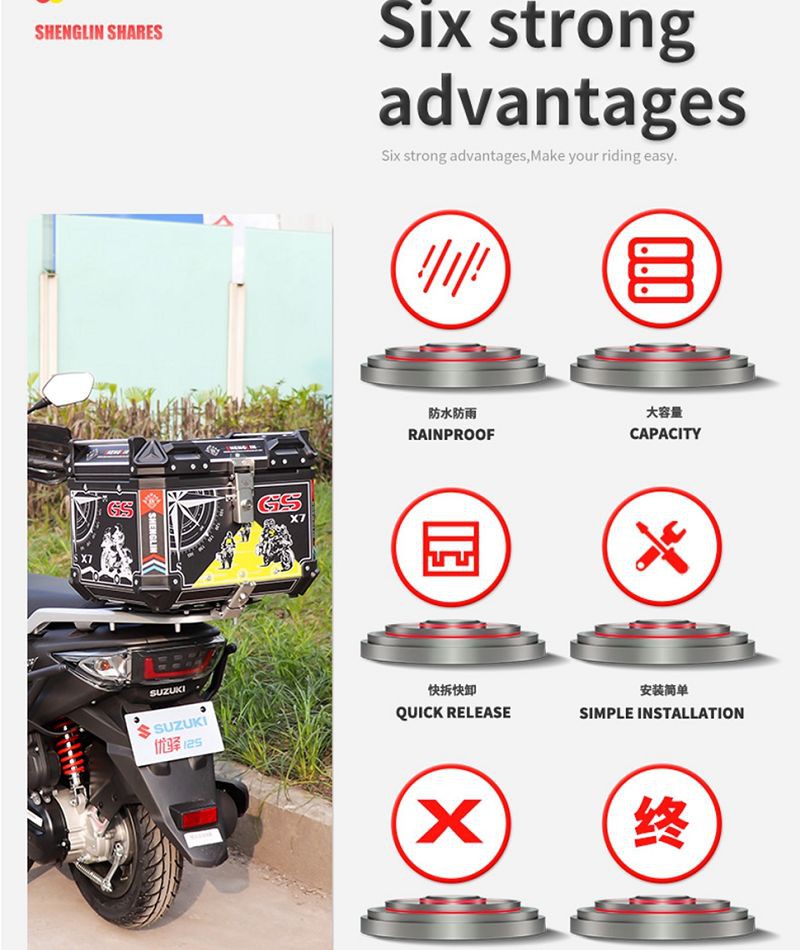 motorcycle trunk rack Advantage001