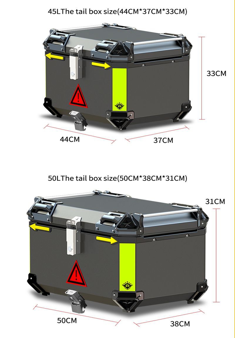 trunk box for motorcycle Shenglin motortrunks hot sale with proper size001