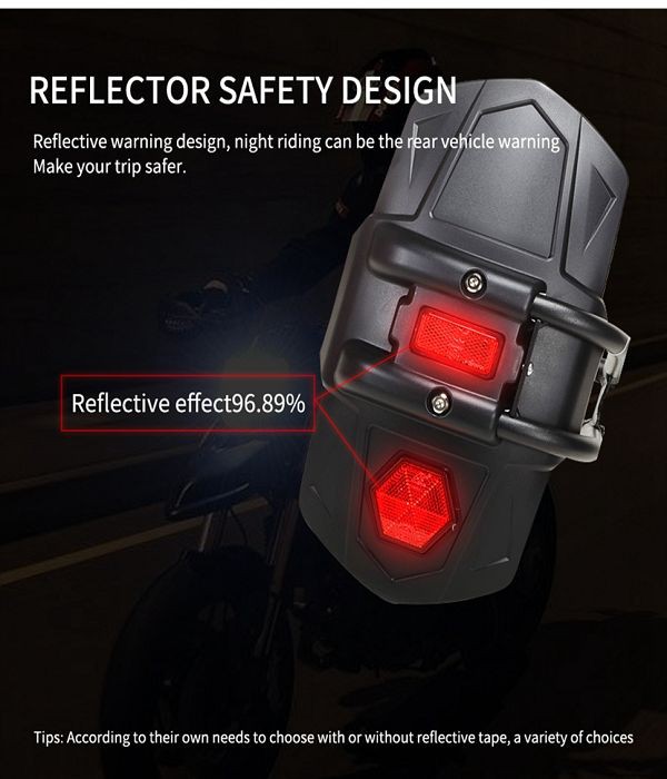 Front fender dirt bike indicator light display001