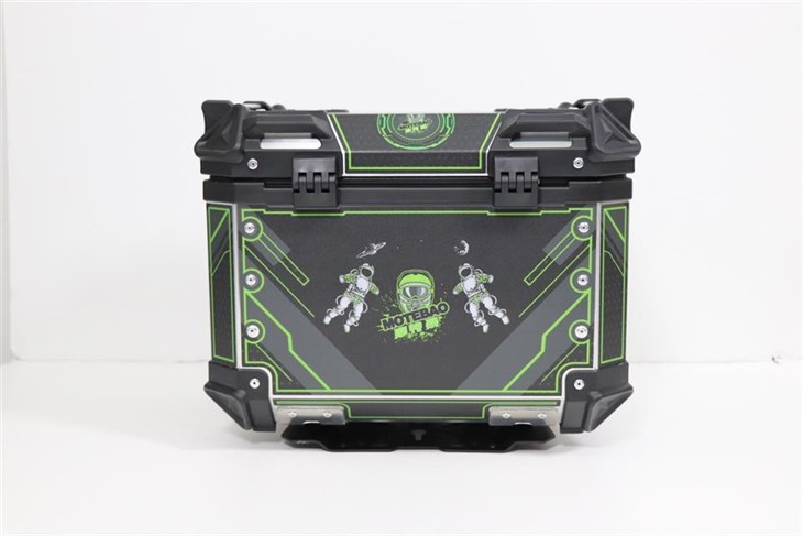 45L Thick Aluminum Hard Motorcycle Trunk With Backrest