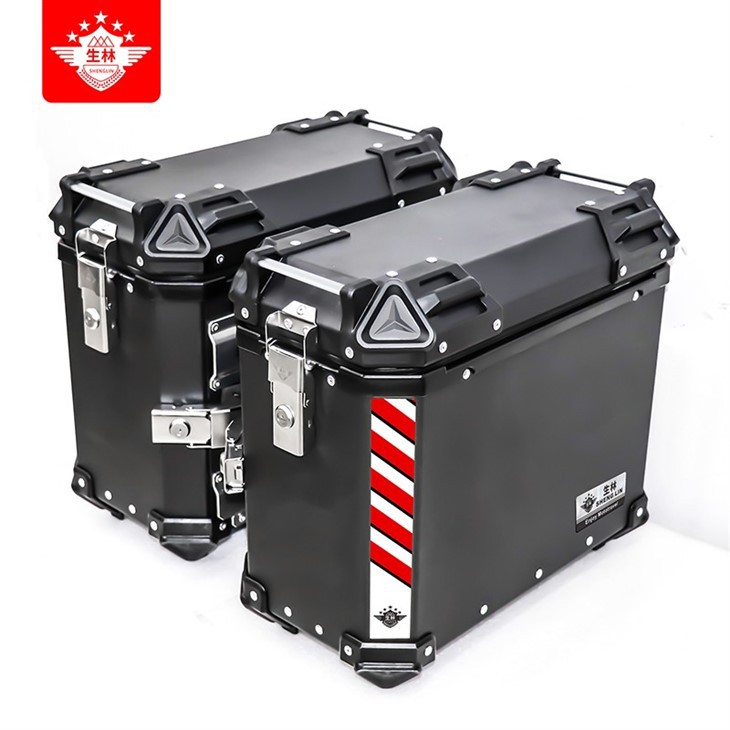 honda trunk motorcycle Shenglin motorcycle boxes side box high quality with  reflective bands.