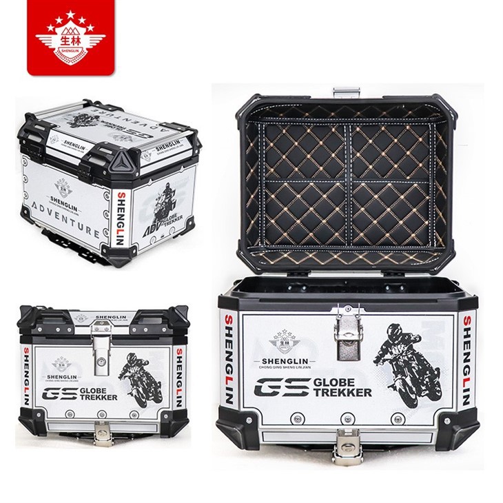 motorcycle tour pack open box display