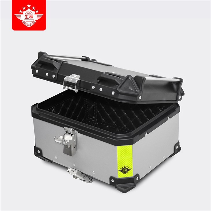 Open the box motorcycle trunk with backrest