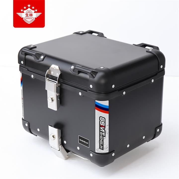 Motorcycle X9 Black Aluminum Box