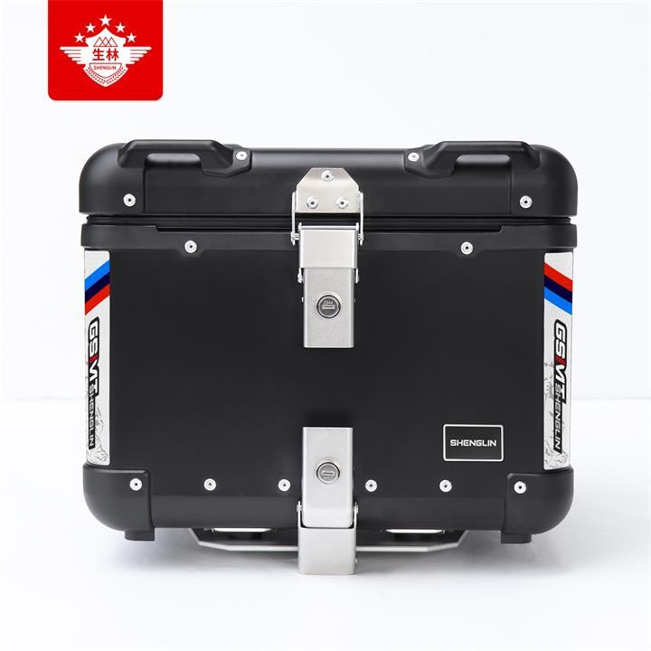 Motorcycle X9 Black Aluminum Box