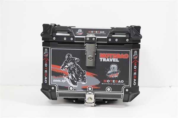 Silver Topcase 45L Trunk Top Box For Motorcycle