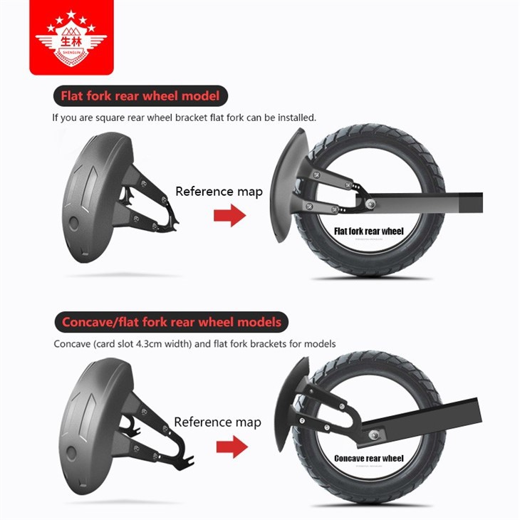 universal rear fender motorcycle Shenglin fender information for different parts